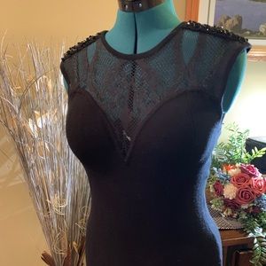 Guess ❓ LBD size M with embellished shoulders